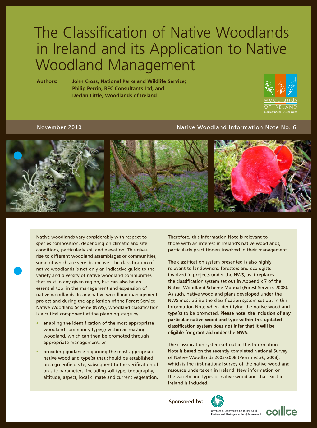 Native Woodland Classification and Its Application