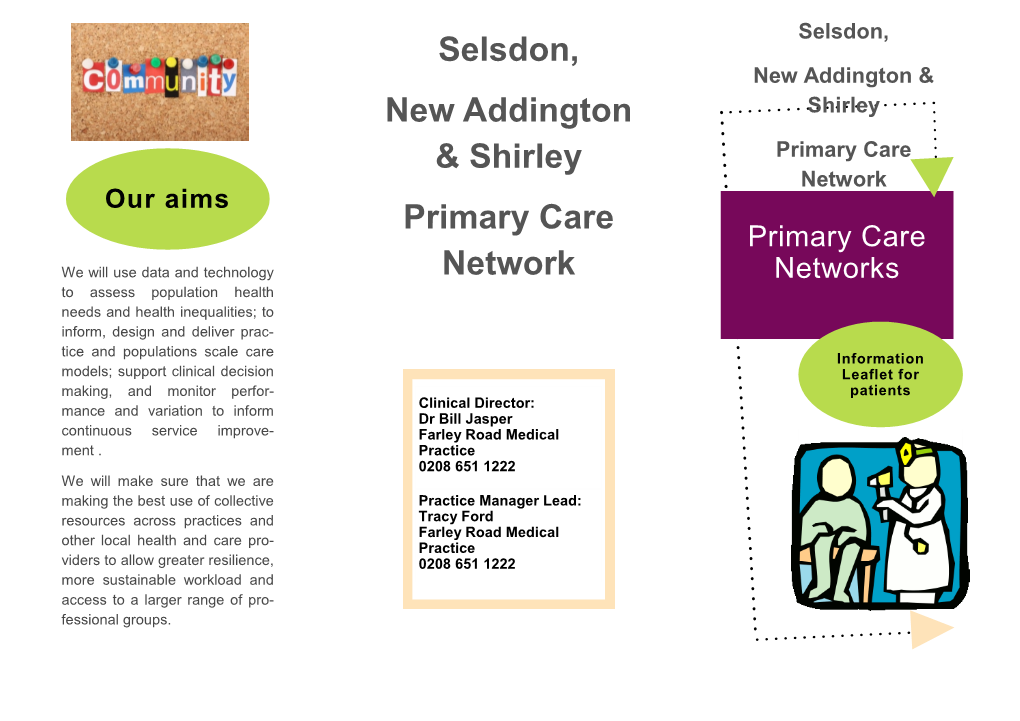 Selsdon, New Addington & Shirley Primary Care Network