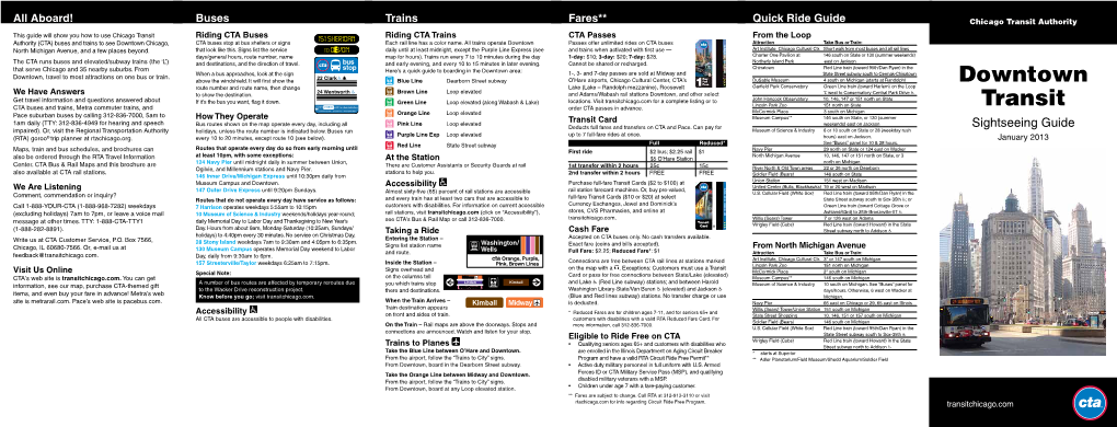 Downtown Transit Sightseeing Guide