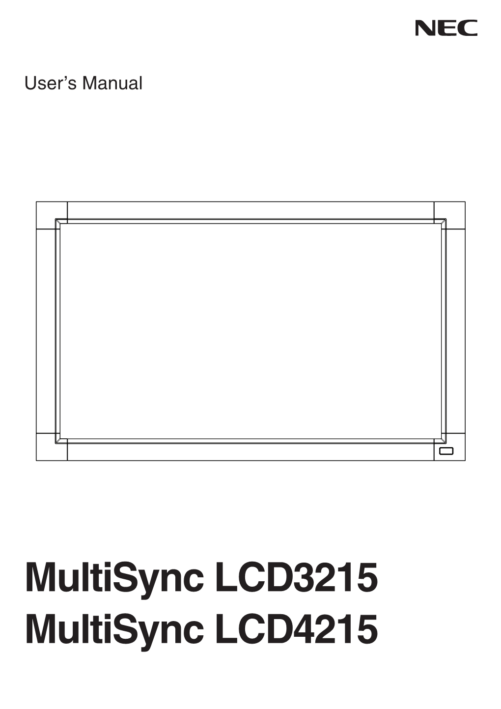 Multisync LCD3215 Multisync LCD4215 Index
