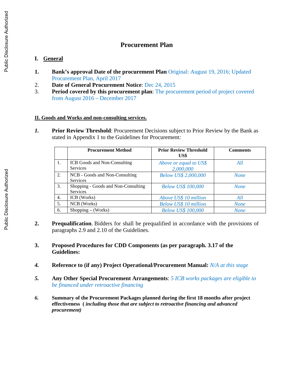 World Bank Document