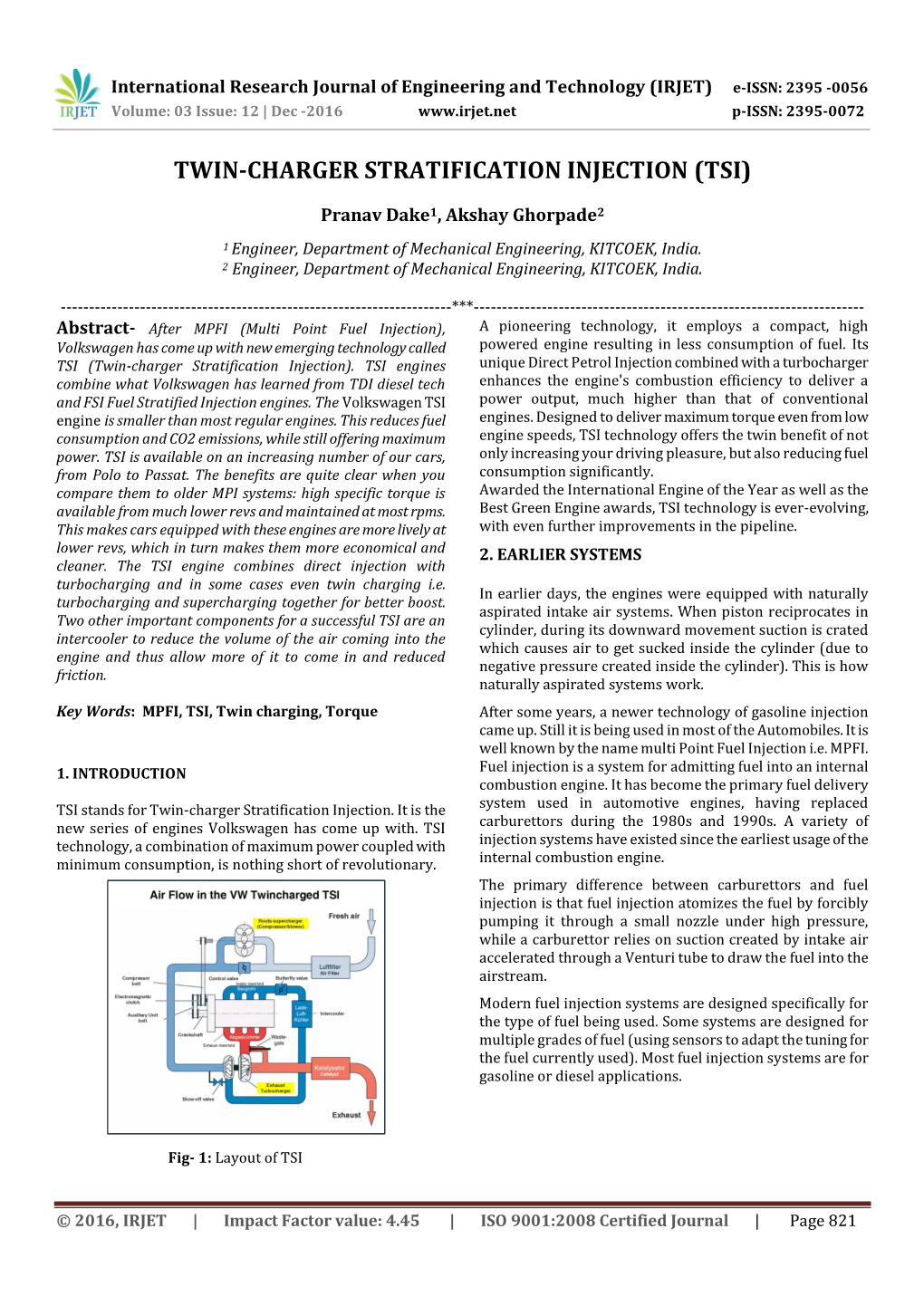 Twin-Charger Stratification Injection (Tsi)