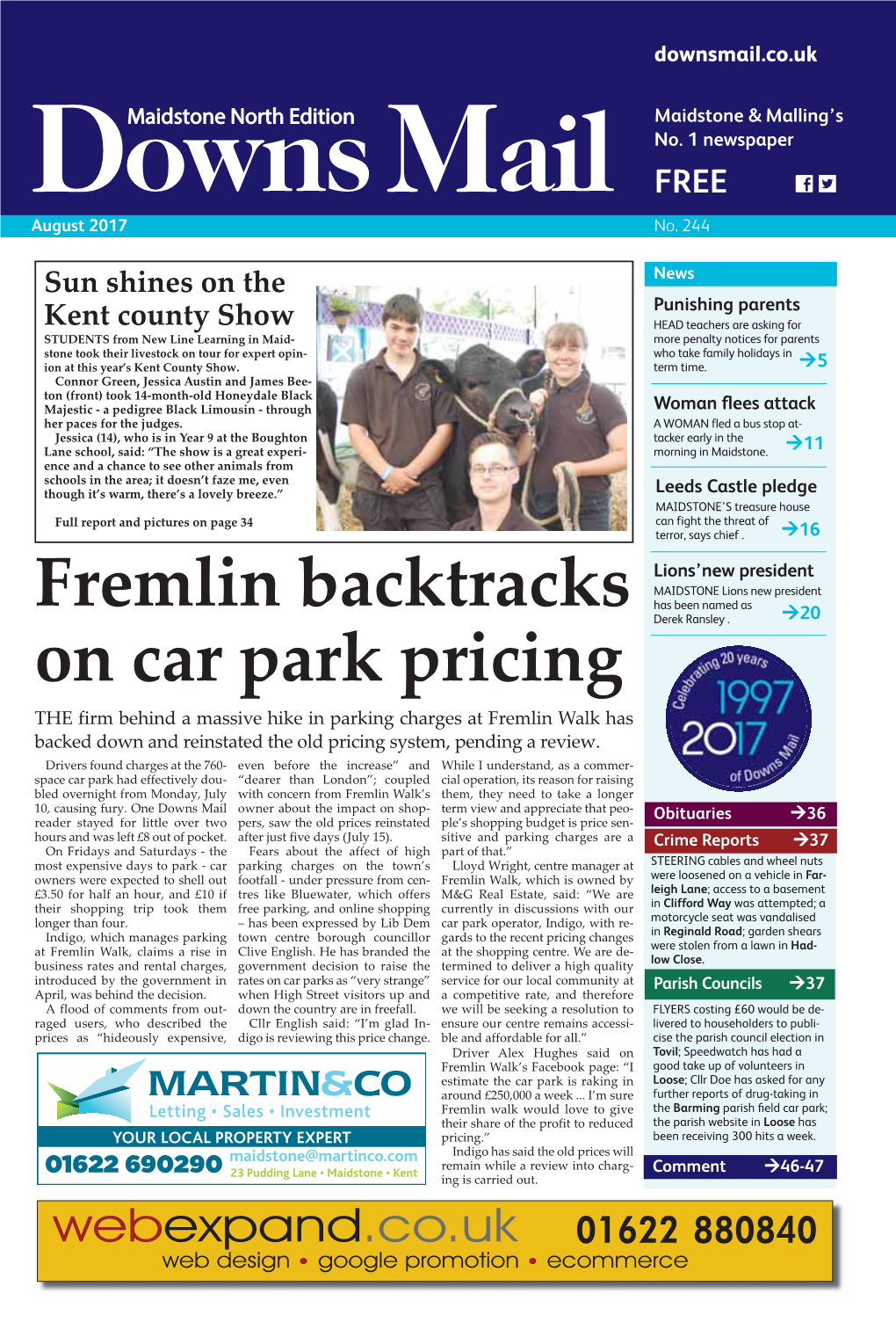 Fremlin Backtracks on Car Park Pricing