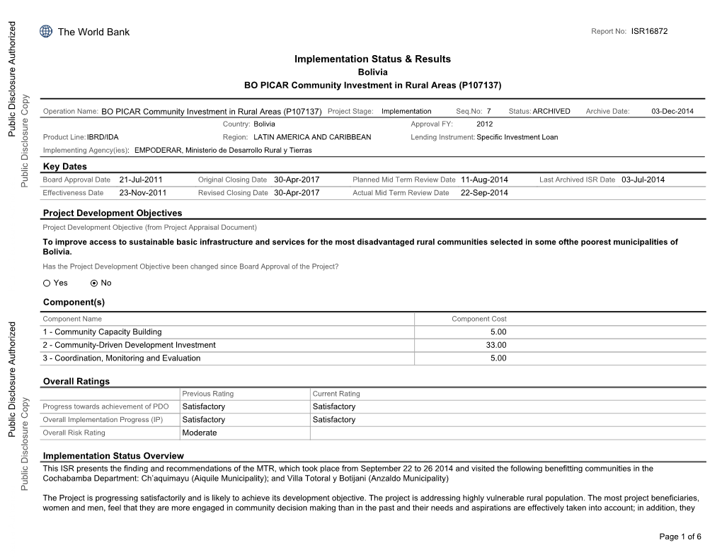 World Bank Document