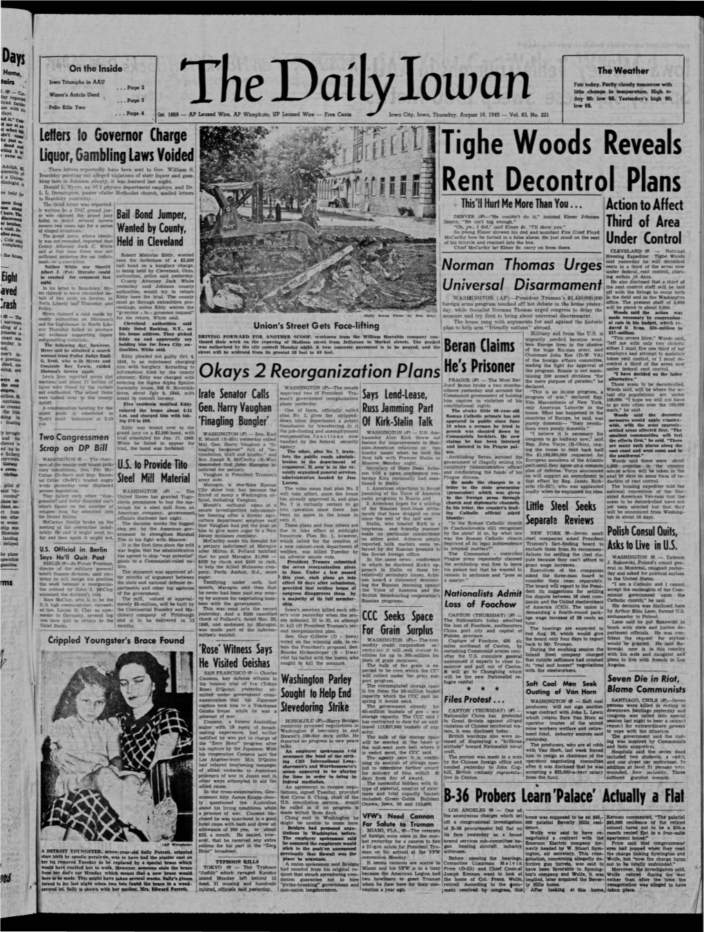 Daily Iowan (Iowa City, Iowa), 1949-08-18