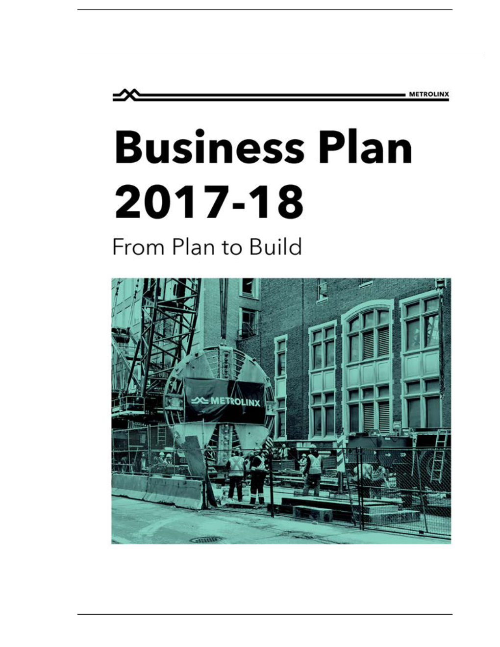 2017-18 Metrolinx Business Plan