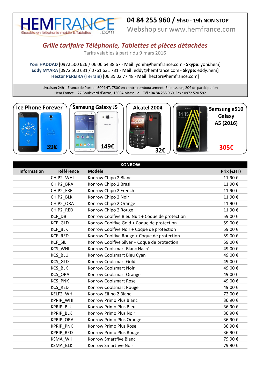 HEM Pricelist 09 MARS 2016.Pdf