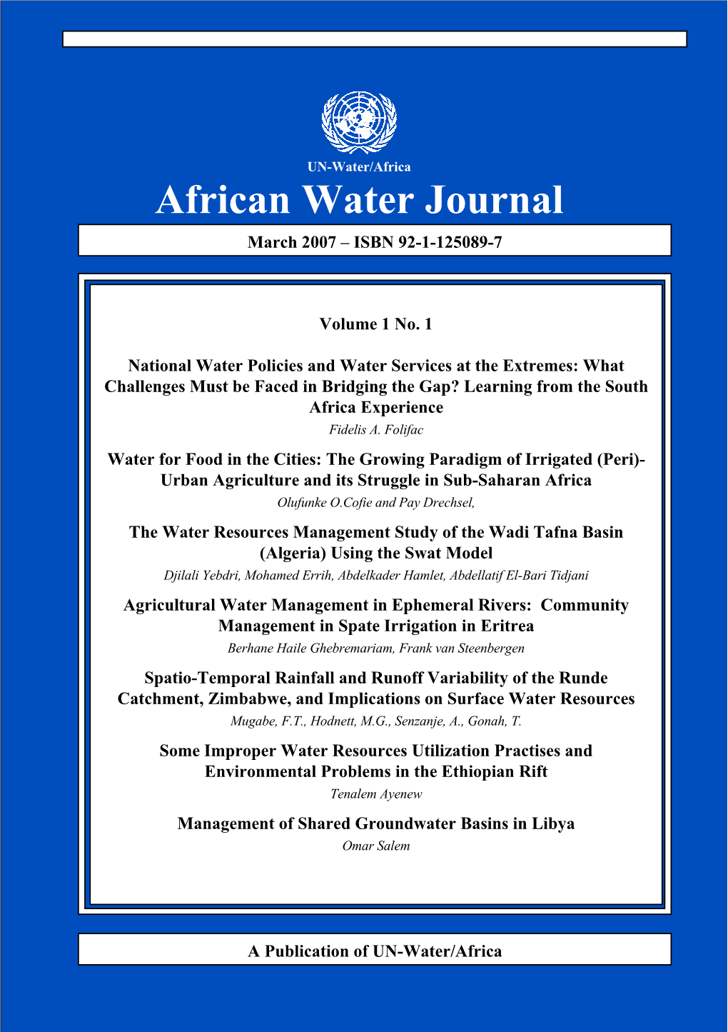 African Water Journal