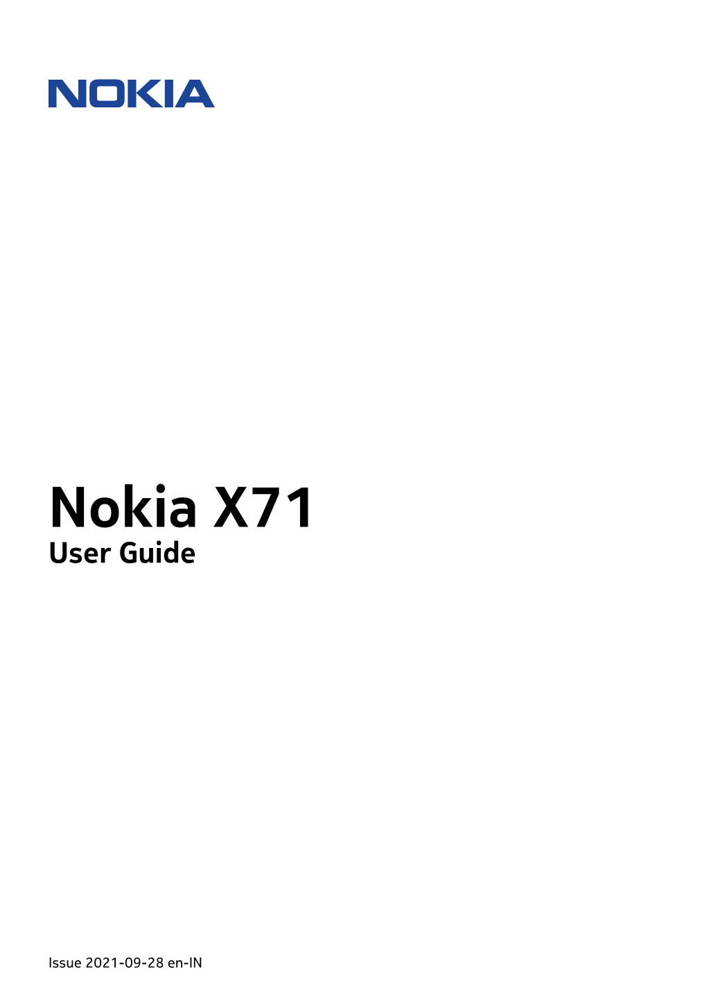 Nokia X71 User Guide