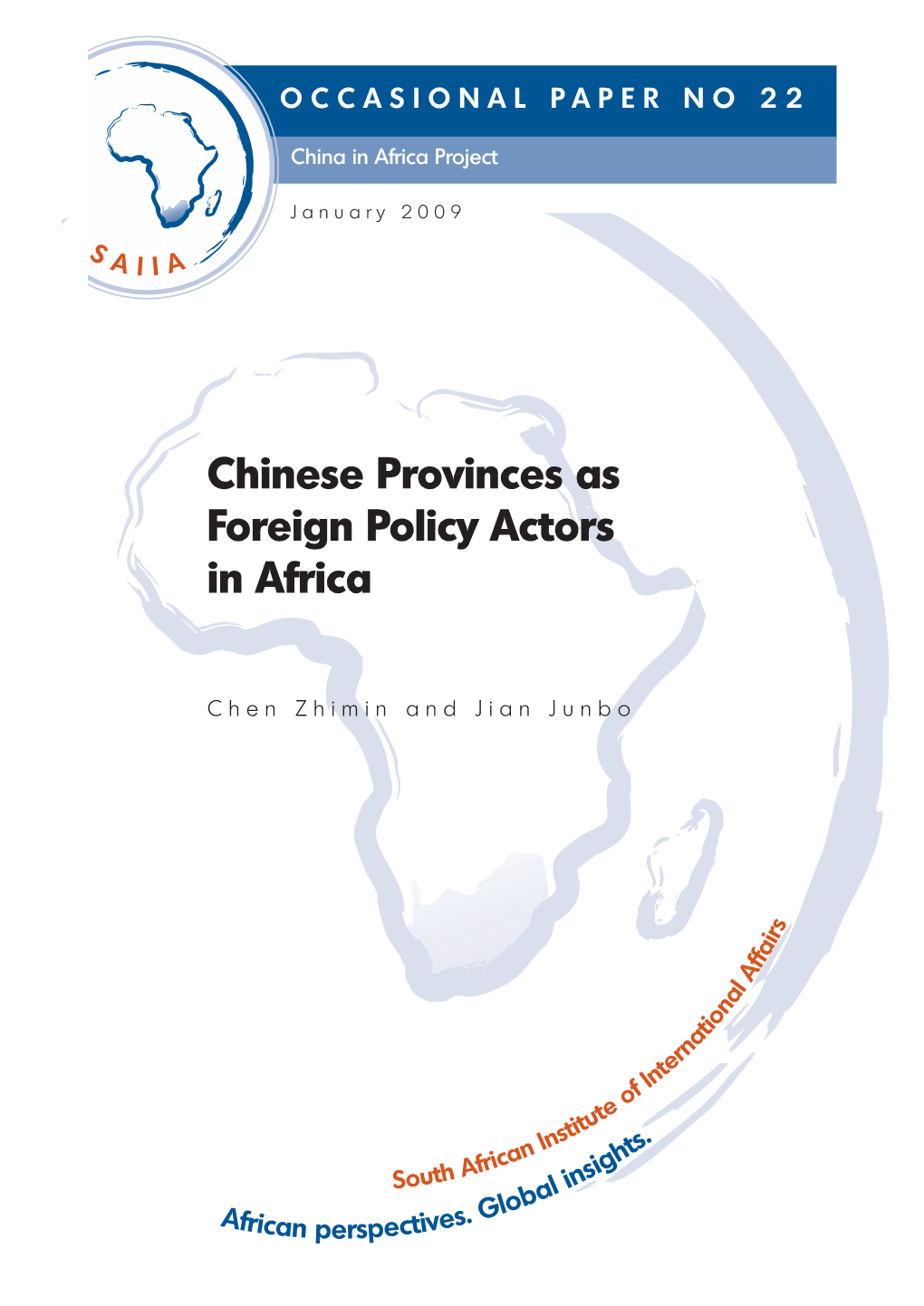 Chinese Provinces As Foreign Policy Actors in Africa