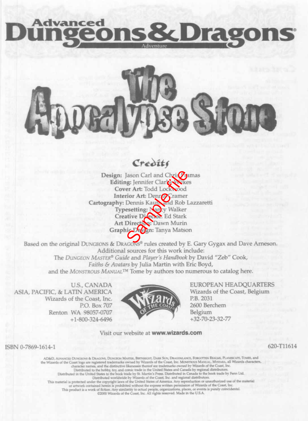 The Apocalypse Stone