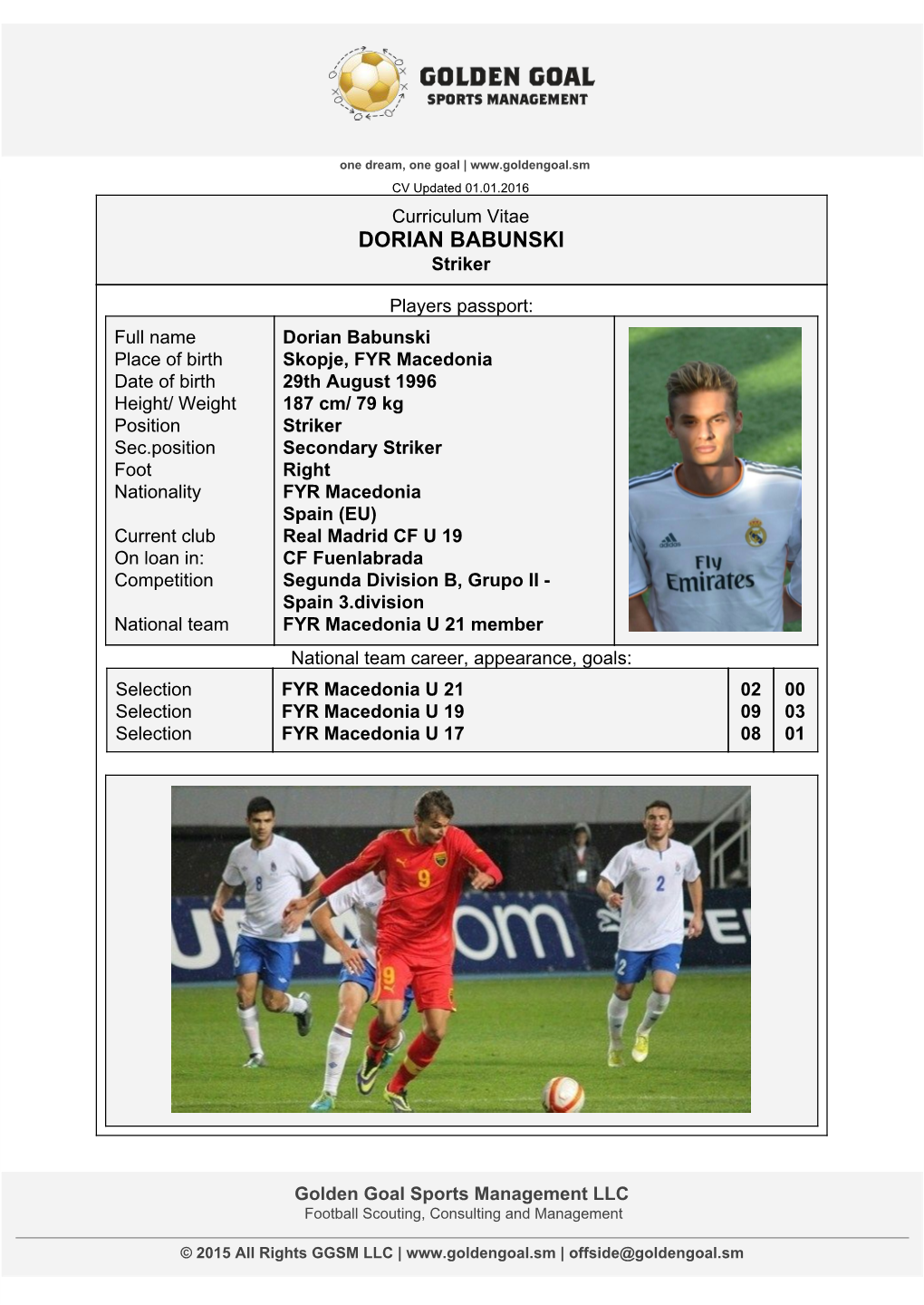 DORIAN BABUNSKI Striker