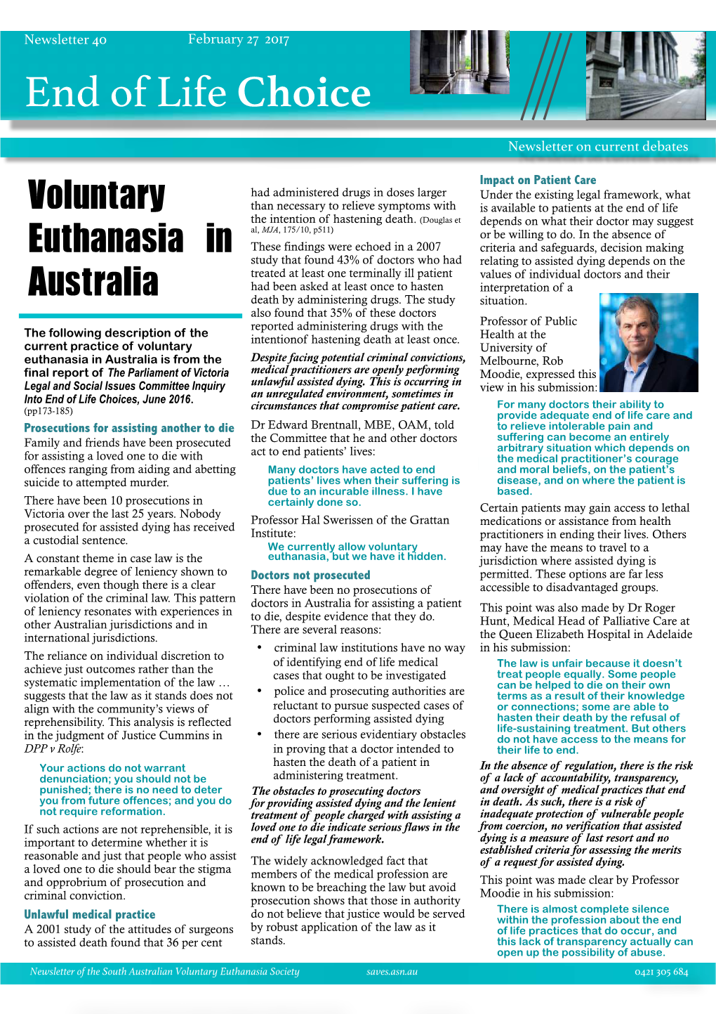 40 Voluntary Euthanasia in Australia