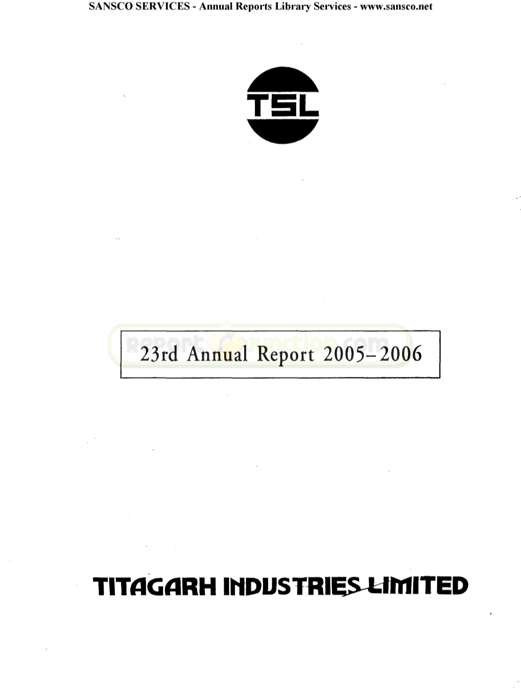 Titflgflrh INDUSTRIES LIMITED