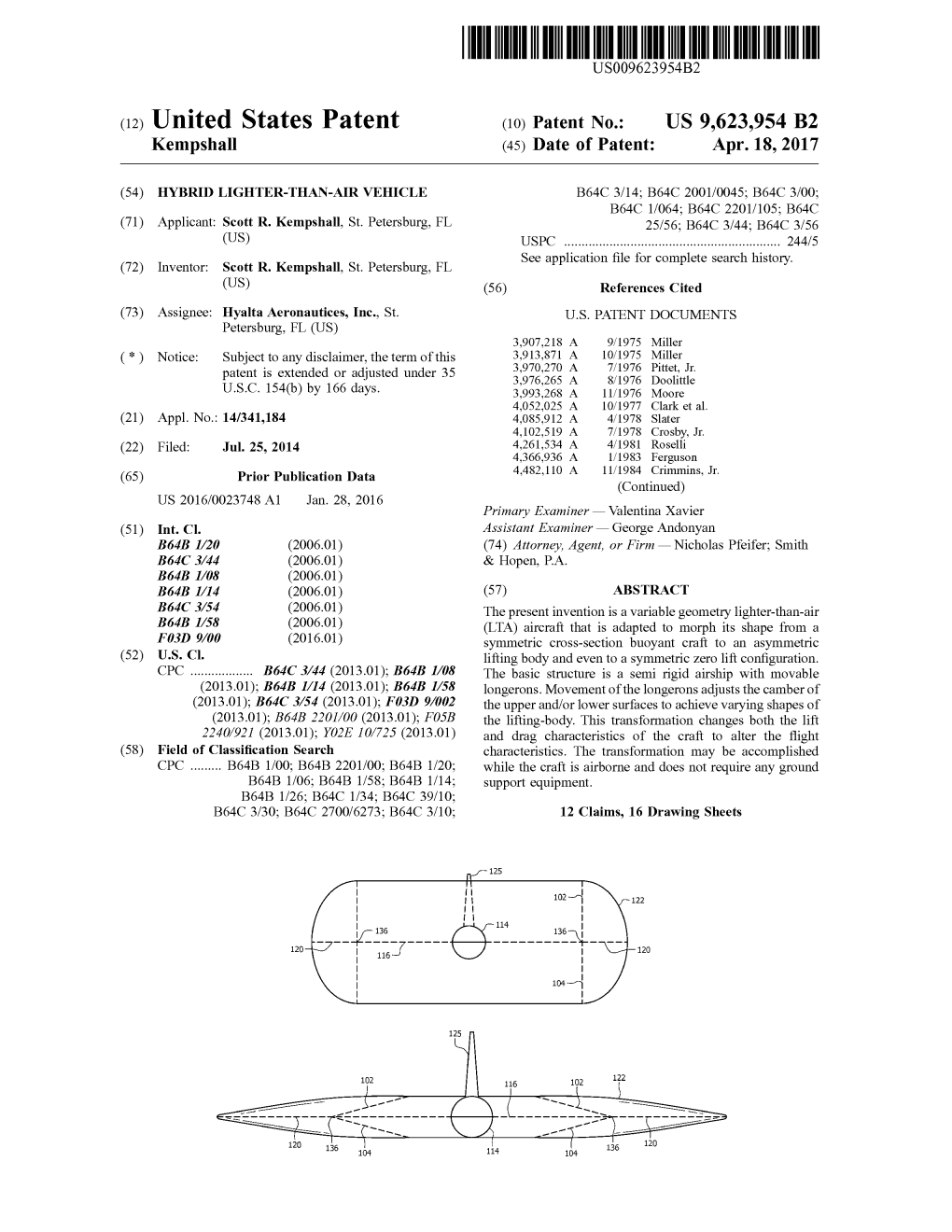 (12) United States Patent (10) Patent No.: US 9,623,954 B2 Kempshall (45) Date of Patent: Apr