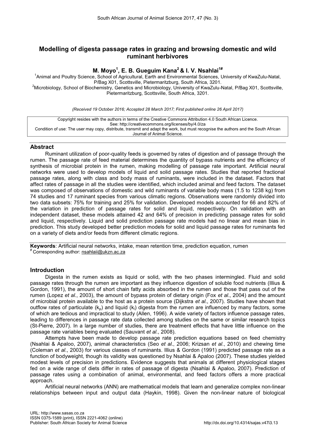 Prediction of Passage Rates Using ANN, Meta-Analyses of Passage