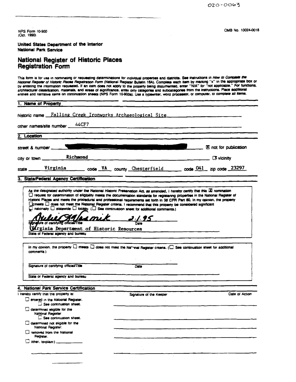 National Register of Historic Places Registration Form