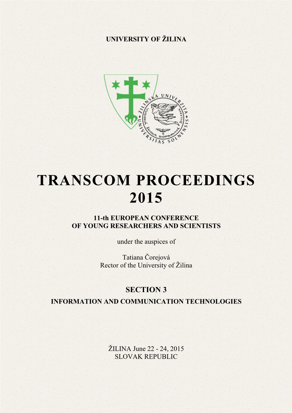 TRANSCOM Proceedings, Section 3