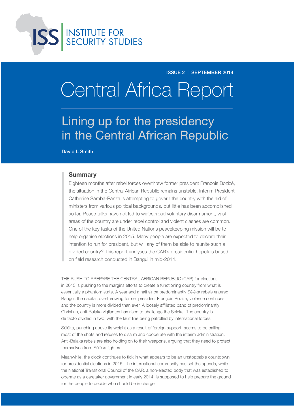 Central Africa Report