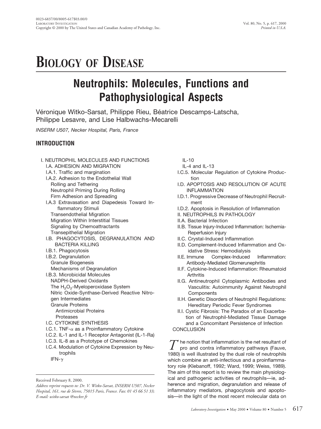 Biology of Disease