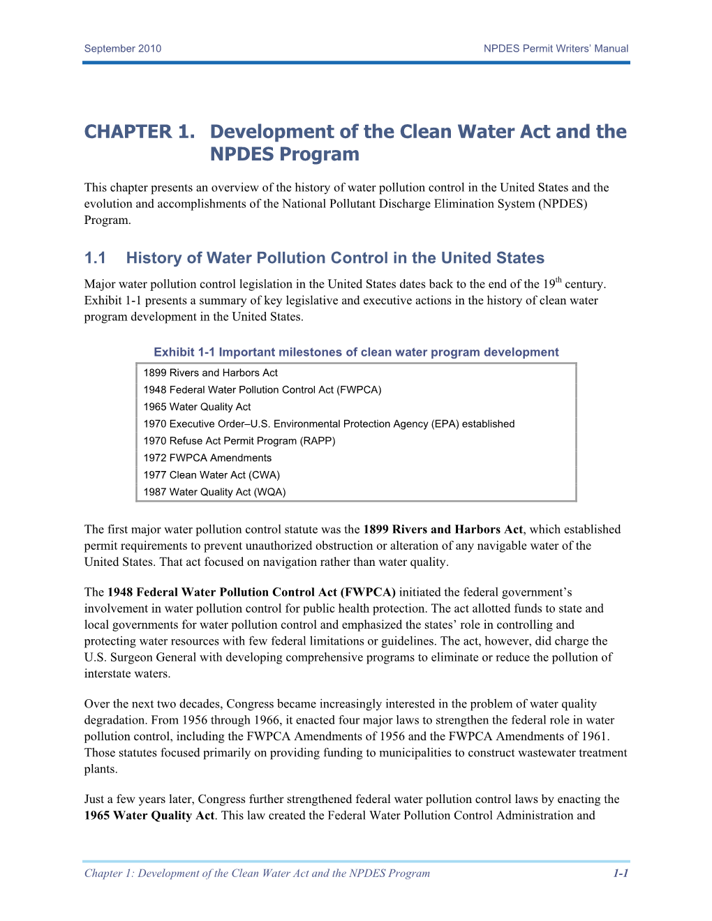 National Pollutant Discharge Elimination System (NPDES) Program