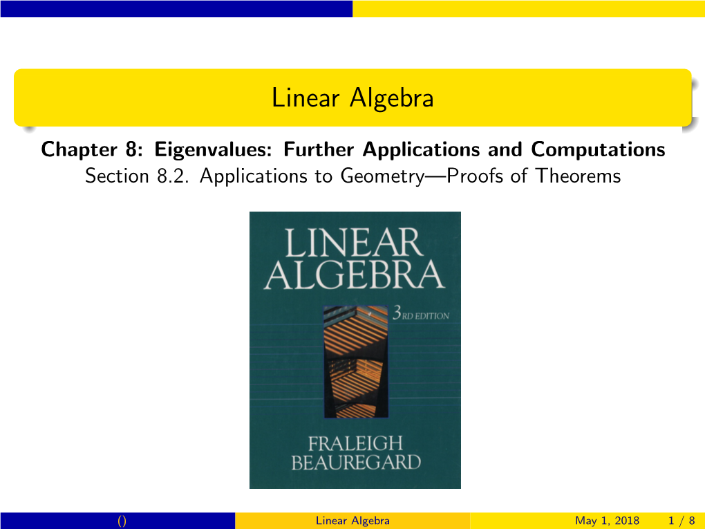 Linear Algebra