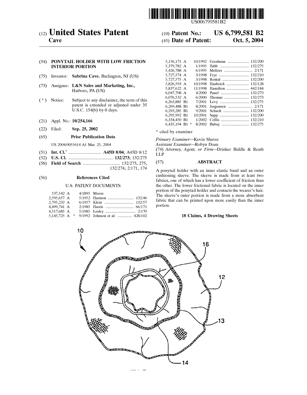 (12) United States Patent (10) Patent N0.: US 6,799,581 B2 Cave (45) Date of Patent: Oct