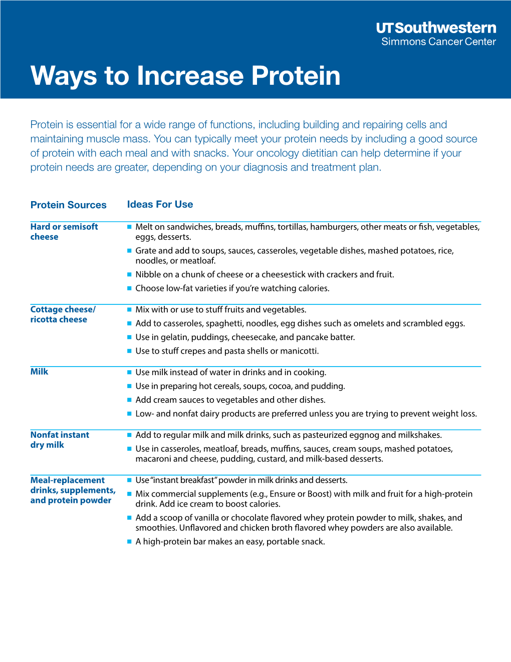 Ways to Increase Protein