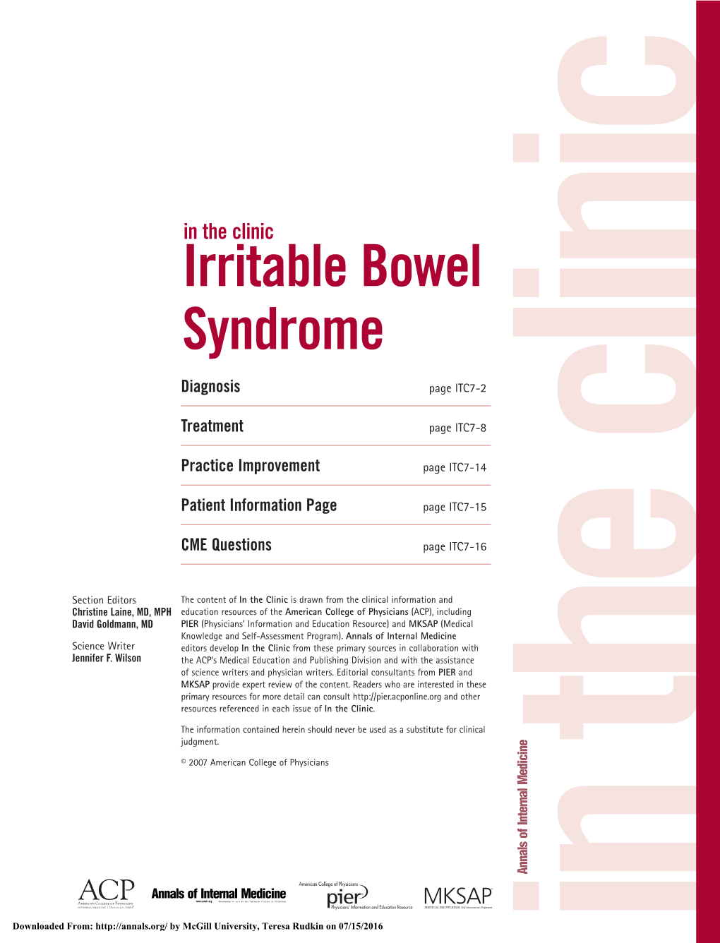Irritable Bowel Syndrome 4