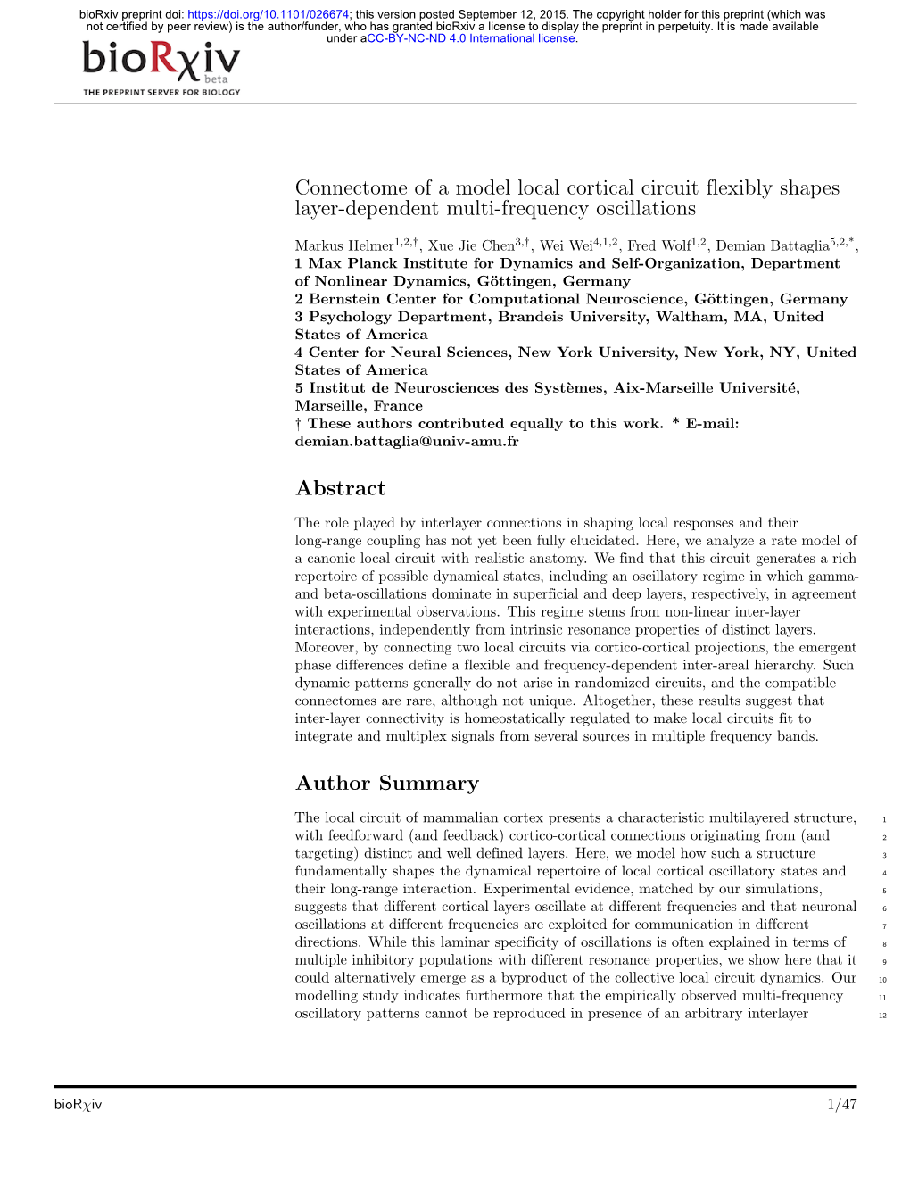 Connectome of a Model Local Cortical Circuit Flexibly Shapes Layer-Dependent Multi-Frequency Oscillations