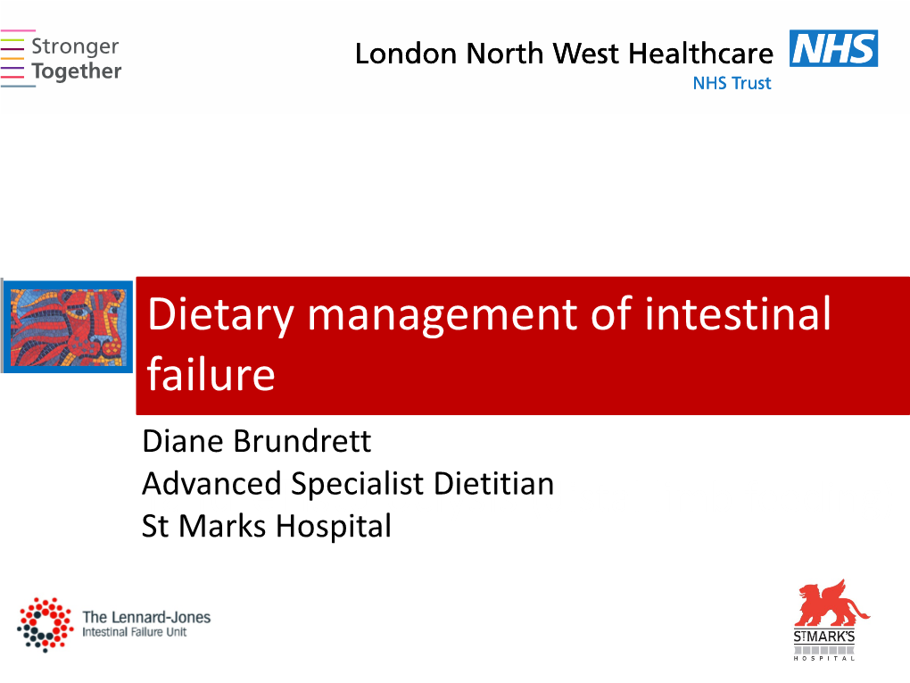 Management of Patients with a “High Output Ileostomy”