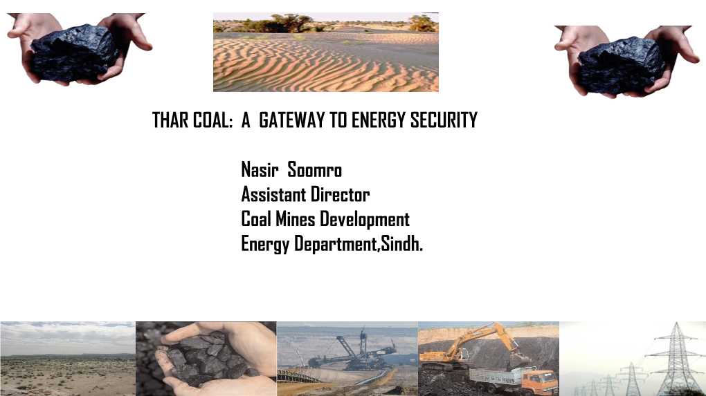 Thar Coal: a Gateway to Energy Security