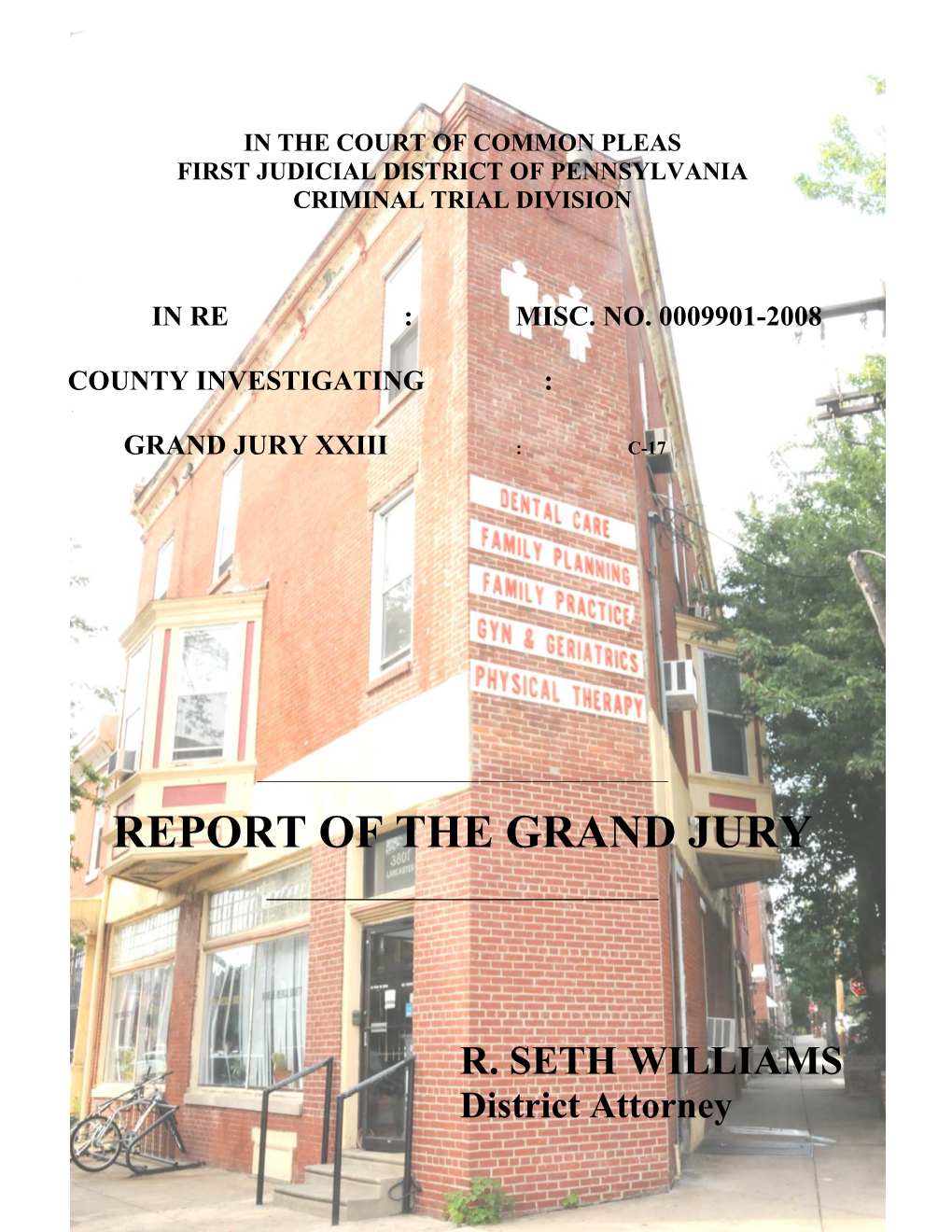 Report of the Grand Jury