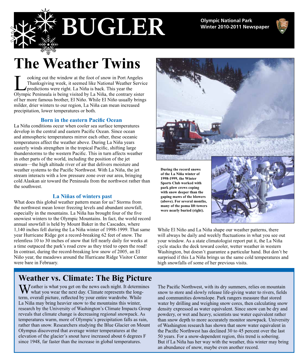 Bugler Winter 2010-2011 Newspaper