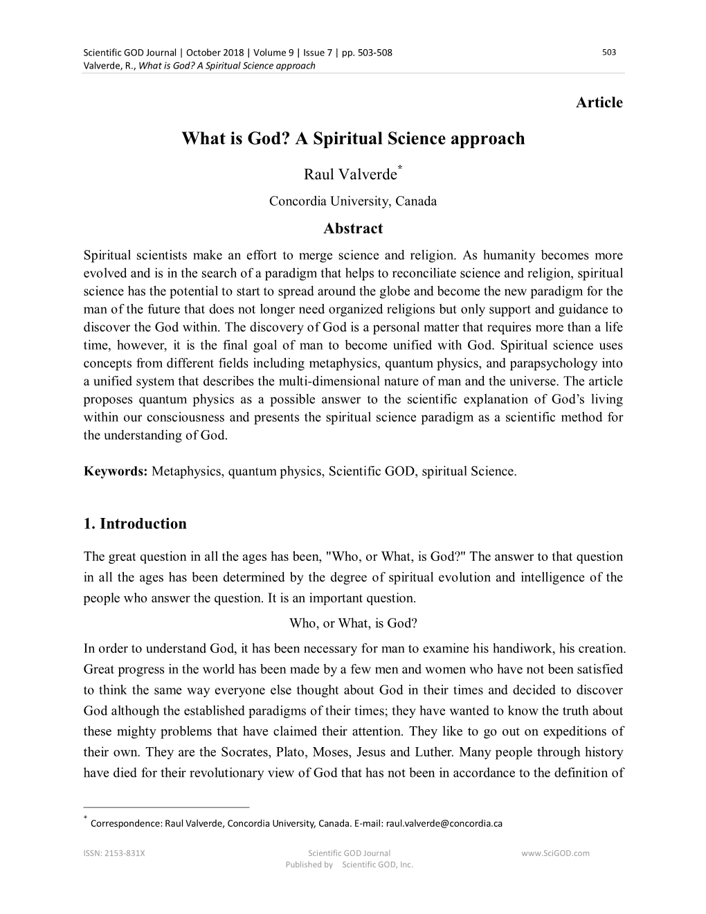 What Is God? a Spiritual Science Approach