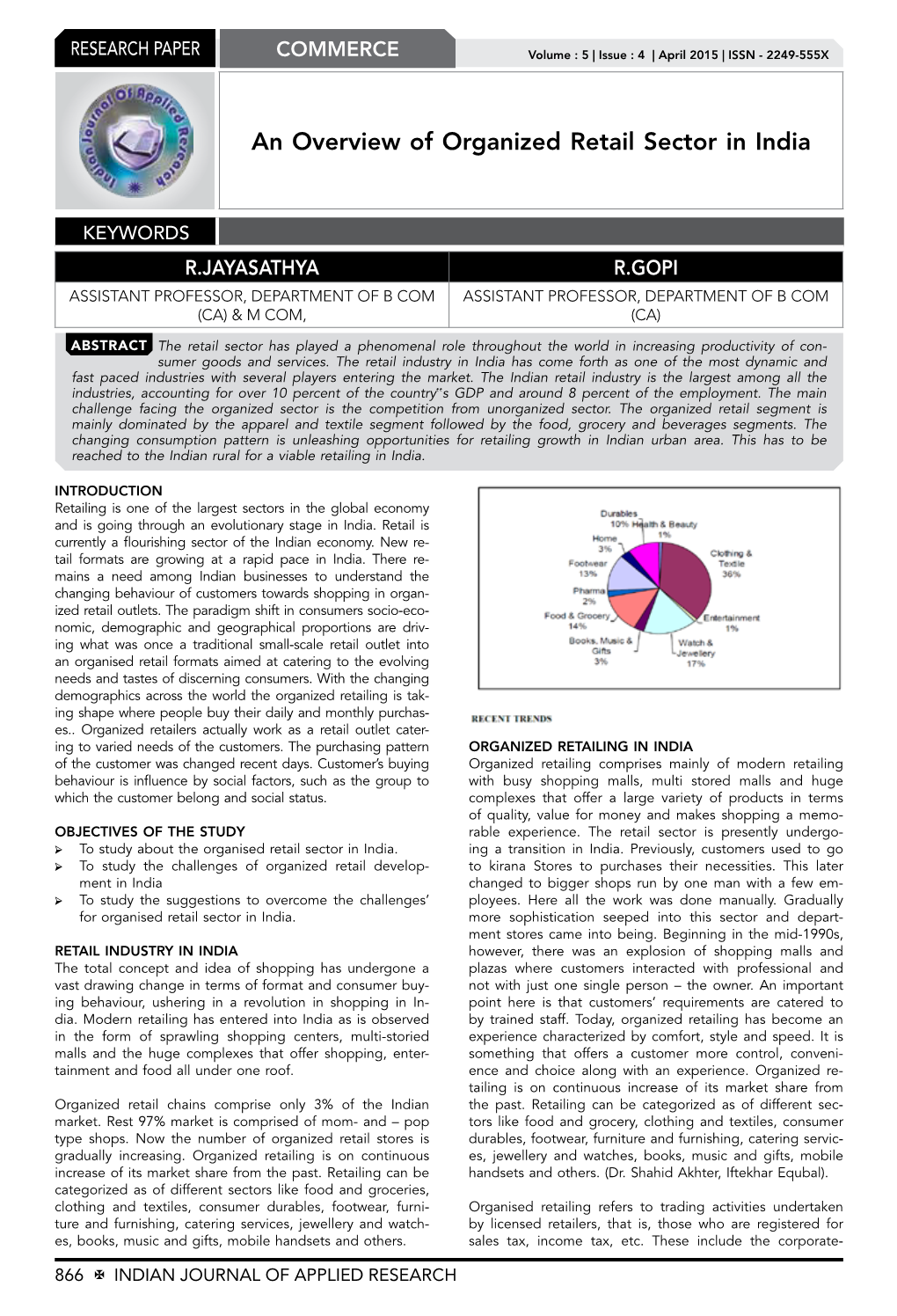 An Overview of Organized Retail Sector in India