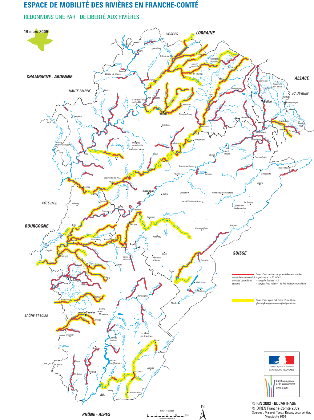 Espace De Mobilité Des Rivières En Franche-Comté