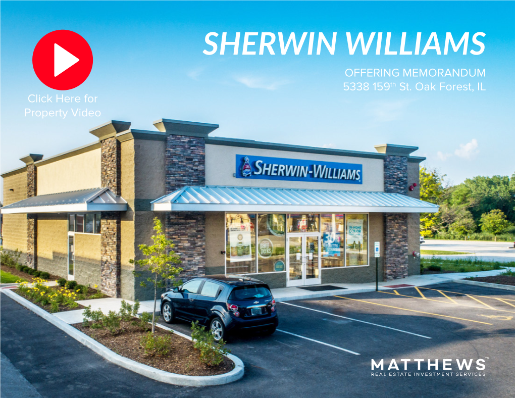 Sherwin Williams at 5338 159Th St Oak Forest, IL 60452