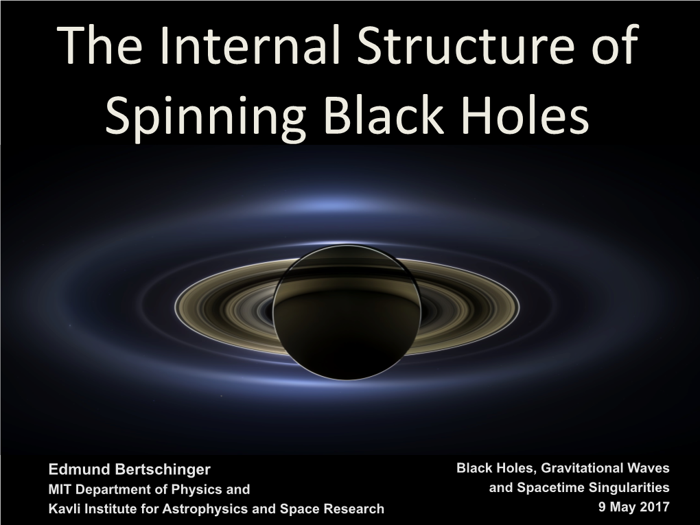 The Internal Structure of Spinning Black Holes