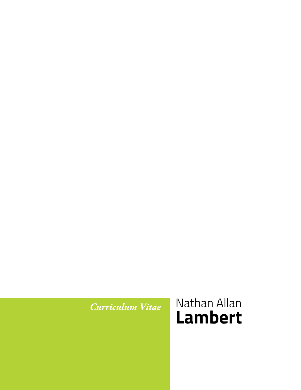 Lambert Contents
