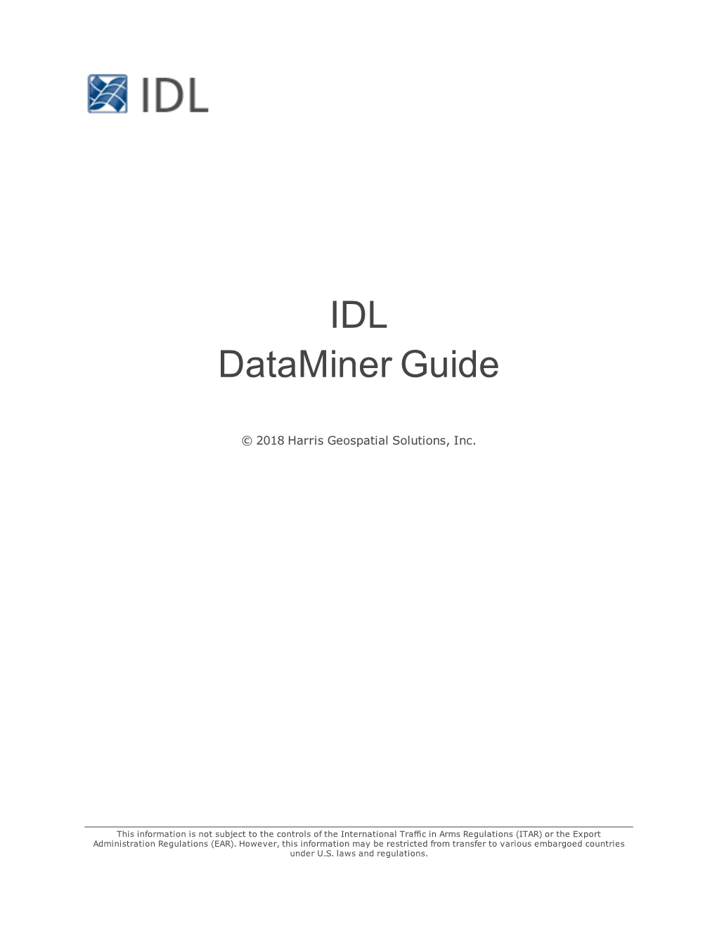 IDL Dataminer Guide