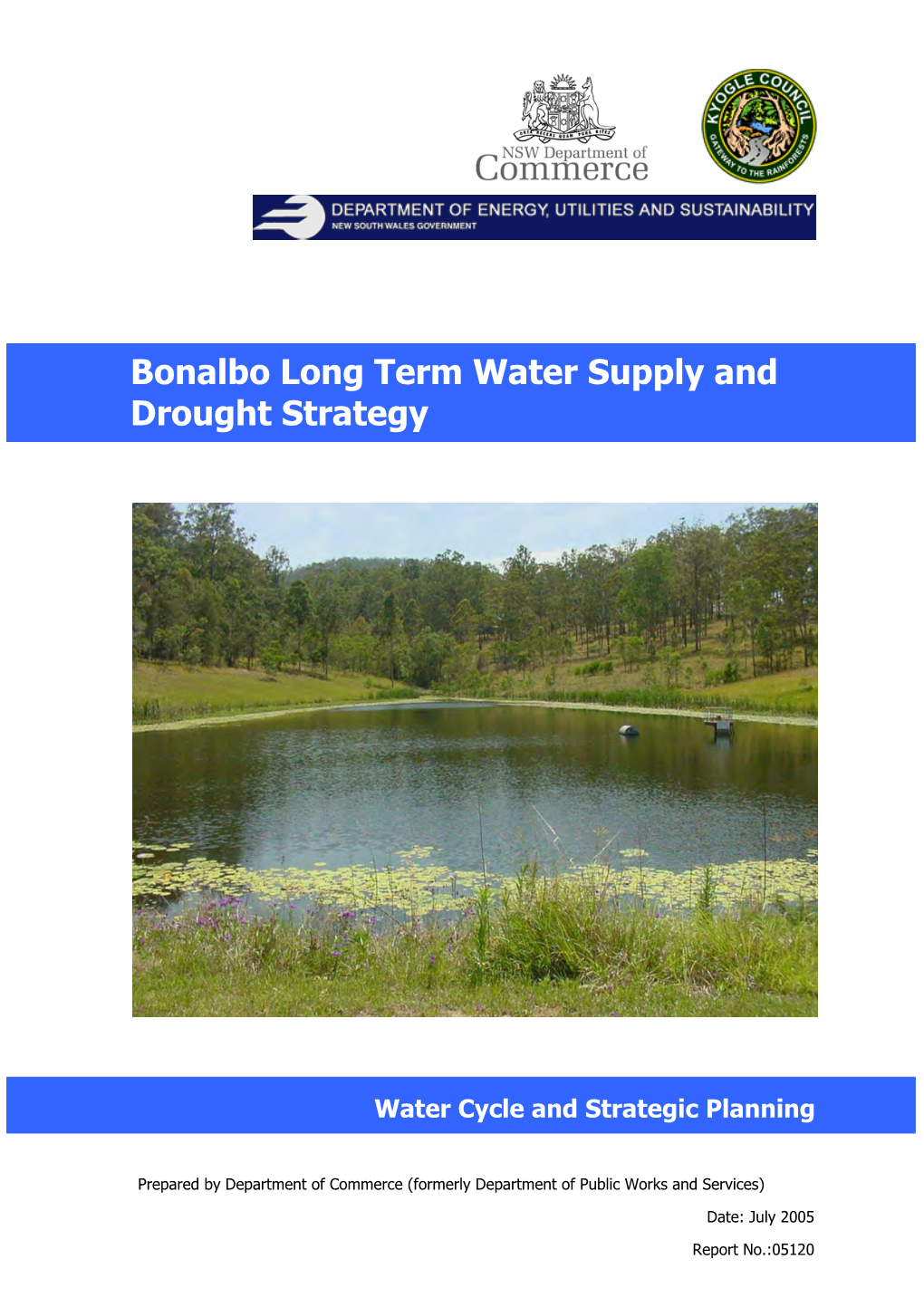 Bonalbo Long Term Water Supply and Drought Strategy