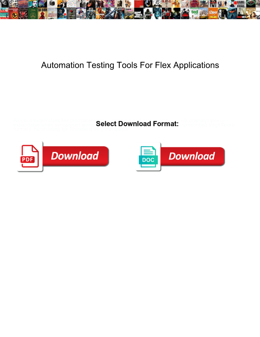 Automation Testing Tools for Flex Applications