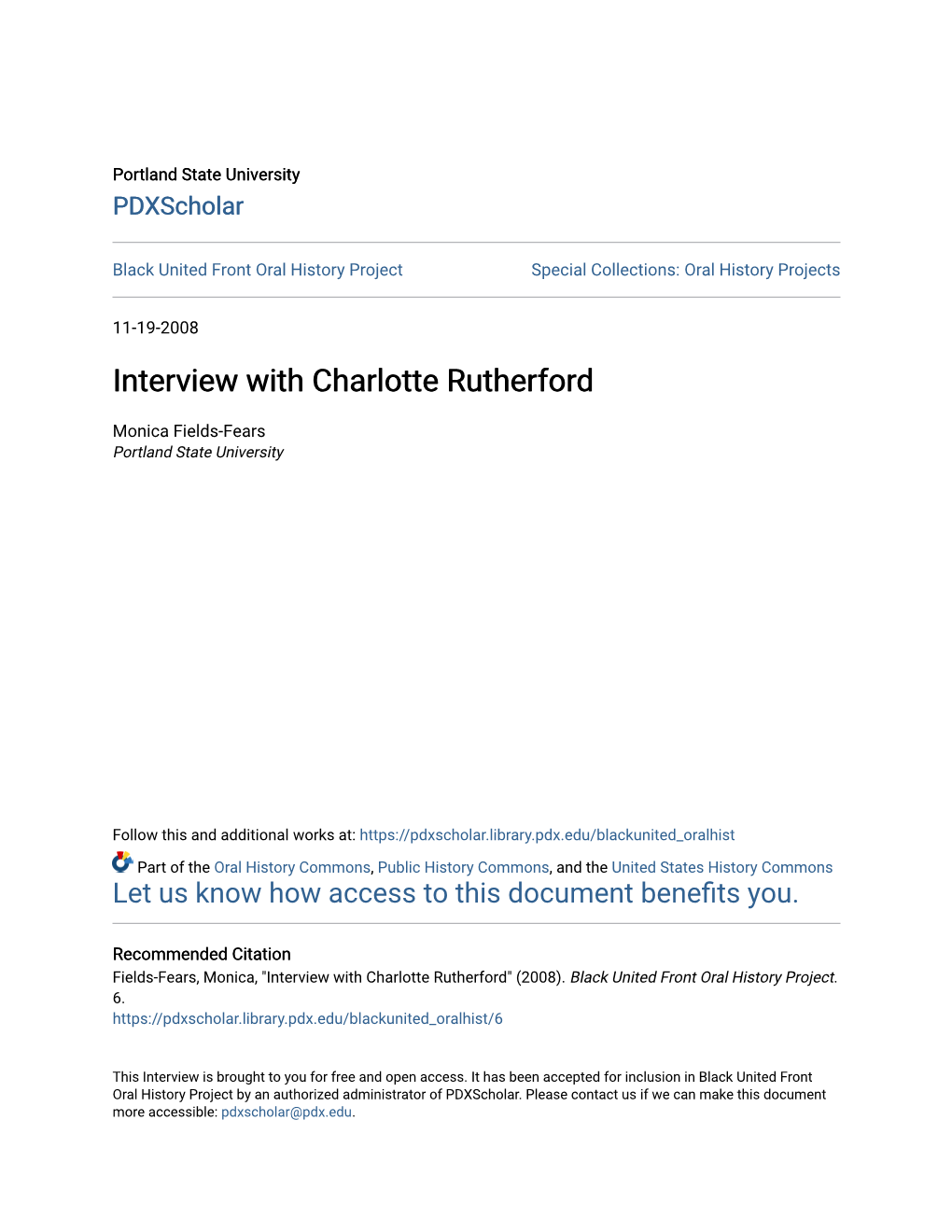 Interview with Charlotte Rutherford