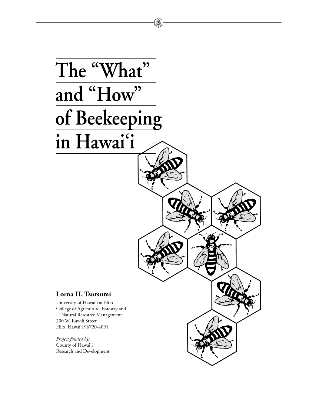 "How" of Beekeeping in Hawaiʻi Booklet