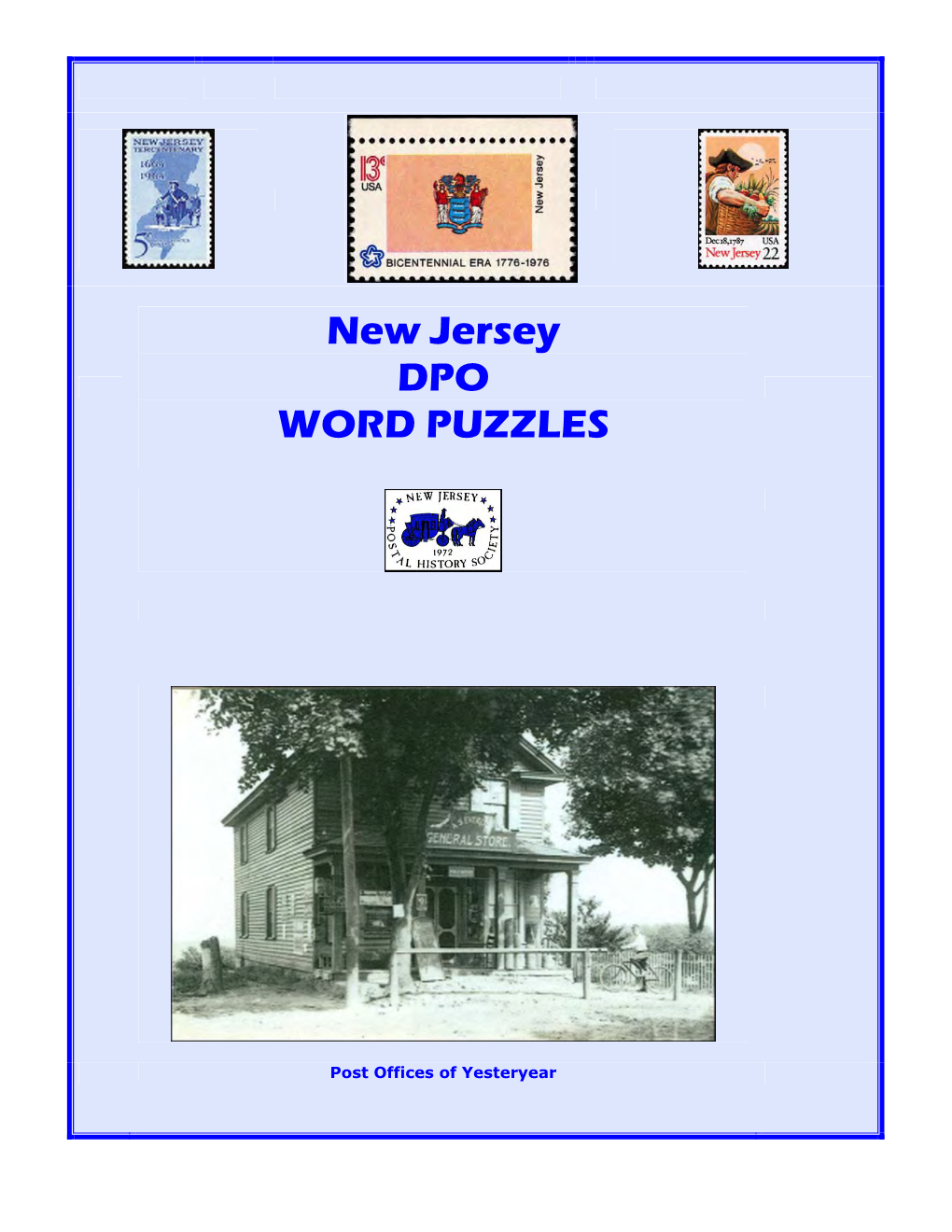 New Jersey DPO WORD PUZZLES