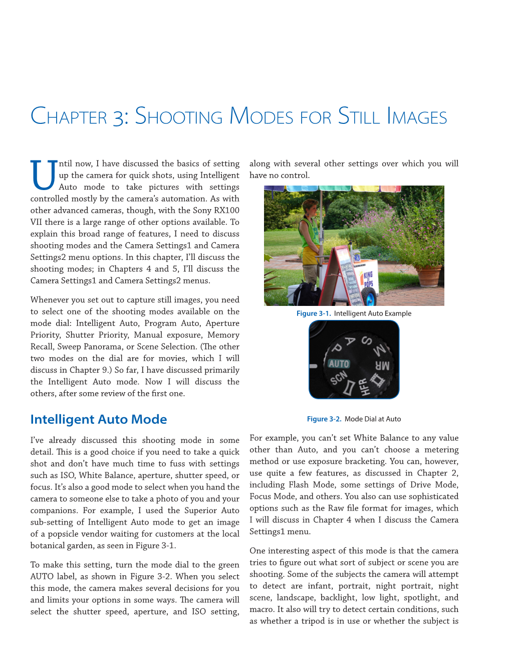 Shooting Modes for Still Images