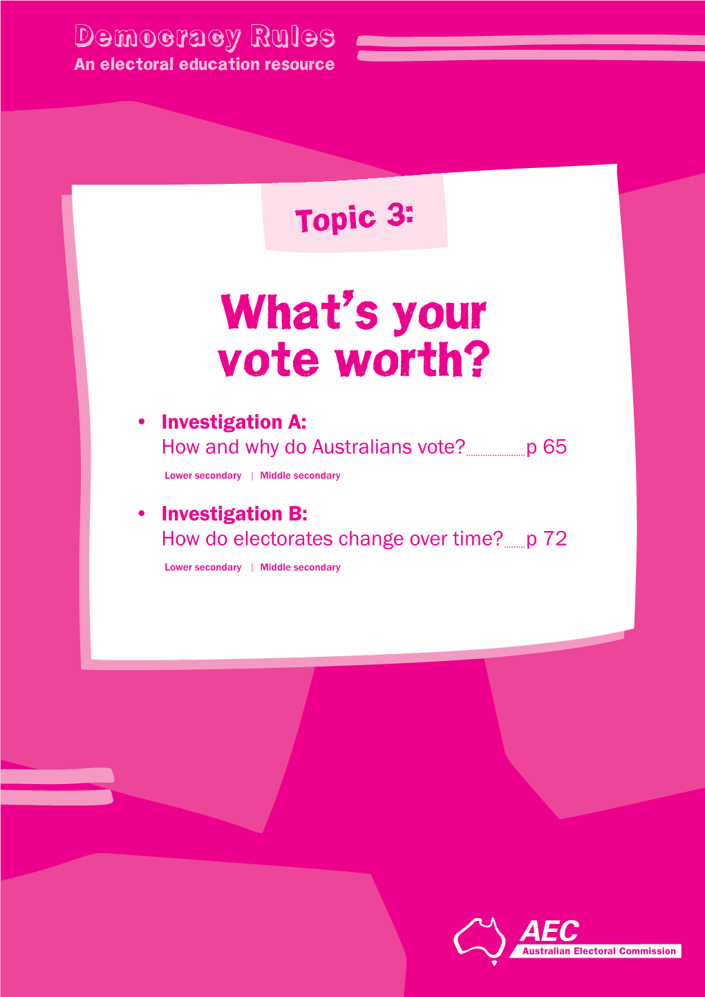 Topic 3: What’S Your Vote Worth?