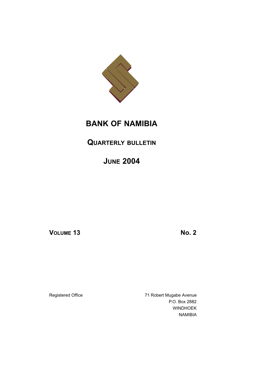 Bank of Namibia Corporate Charter