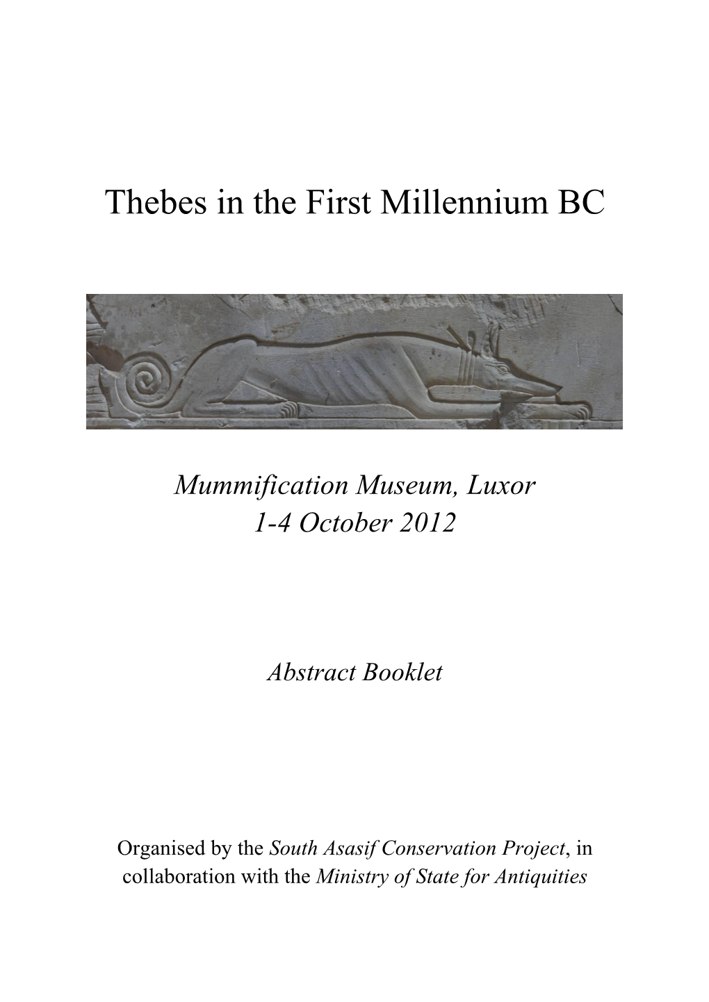 Thebes in the First Millennium BC